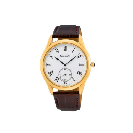 Reloj Seiko Neo Classic SRK050P1. Género: Hombre. Material: Acero. Tamaño: De 39mm a 42mm. Correa: Piel. Color esfera: Blanco. Estilo: Clásico. Movimiento: Cuarzo. Características técnicas: Hora y segundero