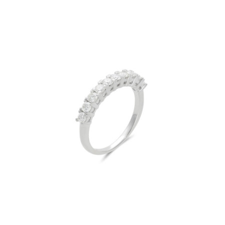 Anillo Oro Blanco Y Diamantes. Género: Mujer. Material: Oro blanco. Piedras: Diamantes