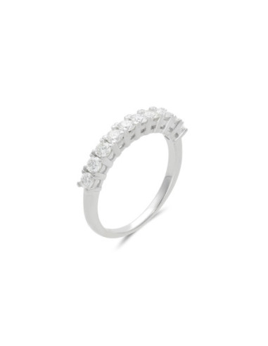 Anillo Oro Blanco Y Diamantes
