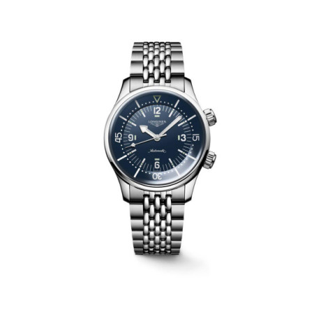 Reloj Longines Legend Diver L3.764.4.90.6. Género: Hombre,Mujer. Material: Acero. Tamaño: De 39mm a 42mm. Correa: Acero. Color esfera: Azul. Estilo: Casual. Movimiento: Automático. Características técnicas: Hora y segundero,Reserva de marcha