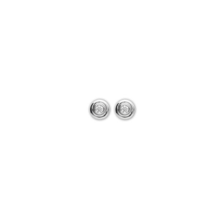 Pendientes Oro Blanco Y Diamante. Género: Mujer. Material: Oro blanco. Piedras: Diamantes
