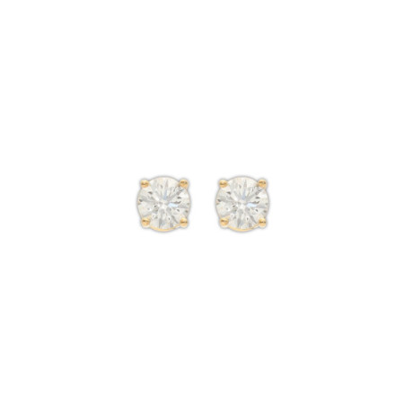 Pendientes Oro Amarillo Con Diamante. Género: Mujer. Material: Oro amarillo. Piedras: Diamantes