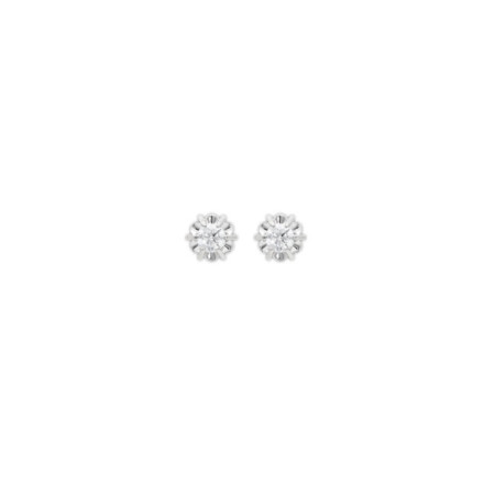 Pendientes Oro Blanco Y Diamantes. Género: Mujer. Material: Oro blanco. Piedras: Diamantes