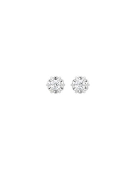 Pendientes Oro Blanco Y Diamantes