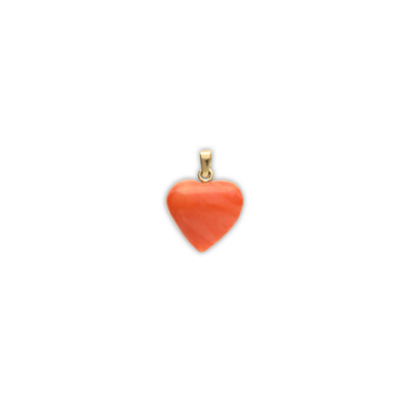 Colgante Oro Amarillo Coral. Género: Mujer. Material: Oro amarillo. Piedras: Coral