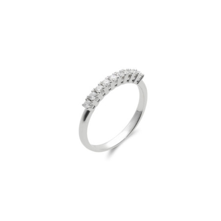 Anillo Oro Blanco Y Diamantes. Género: Mujer. Material: Oro blanco. Piedras: Diamantes
