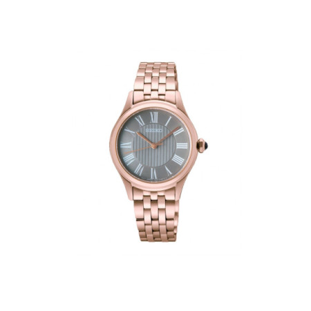 Reloj Seiko Lady SUR614P1. Género: Mujer. Material: Acero. Tamaño: Menos de 32mm. Correa: Acero. Color esfera: Gris. Estilo: Clásico. Movimiento: Cuarzo. Características técnicas: Hora y segundero