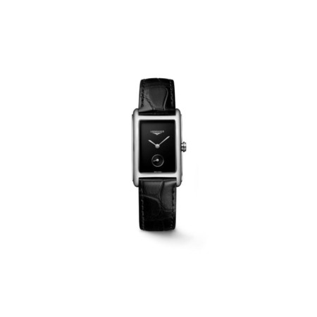 Reloj Longines DolceVita L5.512.4.50.2. Género: Mujer. Material: Acero. Tamaño: De 32mm a 38mm. Correa: Piel. Color esfera: Negra. Estilo: Casual. Movimiento: Cuarzo. Características técnicas: Hora y segundero