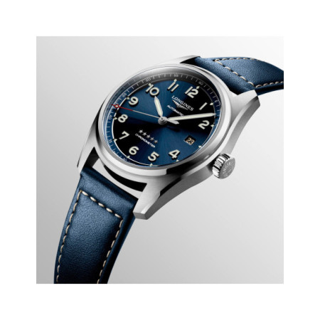 Reloj Longines Spirit L3.810.4.93.0. Género: Hombre. Material: Acero. Tamaño: De 39mm a 42mm. Correa: Piel. Color esfera: Azul. Estilo: Casual. Movimiento: Automático. Características técnicas: Hora y segundero,Calendario