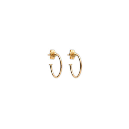 Argollas Oro Amarillo Y Circonita. Género: Mujer. Material: Oro amarillo. Piedras: Otras gemas