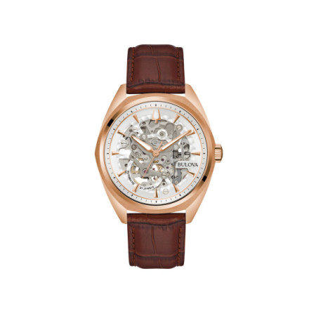 Reloj Bulova Classic Automático 97A175. Género: Hombre. Material: Acero. Tamaño: De 39mm a 42mm. Correa: Piel. Color esfera: Blanco. Estilo: Clásico. Movimiento: Automático. Características técnicas: Hora y segundero