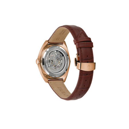 Reloj Bulova Classic Automático 97A175. Género: Hombre. Material: Acero. Tamaño: De 39mm a 42mm. Correa: Piel. Color esfera: Blanco. Estilo: Clásico. Movimiento: Automático. Características técnicas: Hora y segundero