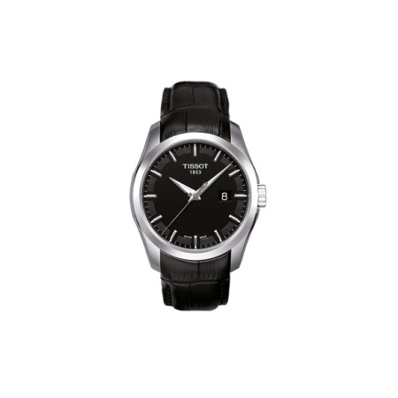 Reloj Tissot Couturier T035.410.16.051.00. Género: Hombre. Material: Acero. Tamaño: De 39mm a 42mm. Correa: Piel. Color esfera: Negro. Estilo: Casual. Movimiento: Cuarzo. Características técnicas: Calendario,Hora y segundero
