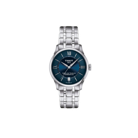 Reloj Tissot Chemin Des Tourelles Powermatic 80 T139.207.11.048.00. Género: Mujer. Material: Acero. Tamaño: De 32mm a 38mm. Correa: Acero. Color esfera: Azul. Estilo: Clásico,Cocktail. Movimiento: Automático. Características técnicas: Hora y segundero,Calendario,Reserva de marcha