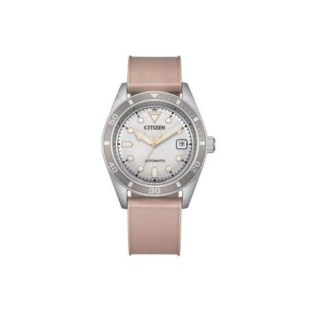 Reloj Citizen Automatic Unisex NJ0229-07A. Género: Hombre,Mujer. Material: Acero. Tamaño: De 32mm a 38mm. Correa: Nato. Color esfera: Beige. Estilo: Casual. Movimiento: Automático. Características técnicas: Calendario,Reserva de marcha,Hora y segundero