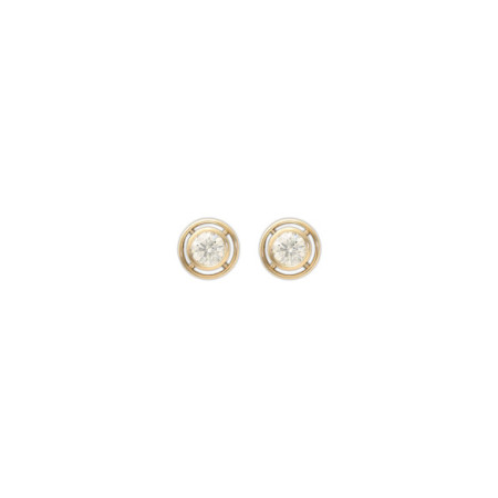 Pendientes Oro Amarillo Y Diamante. Género: Mujer. Material: Oro amarillo. Piedras: Diamantes