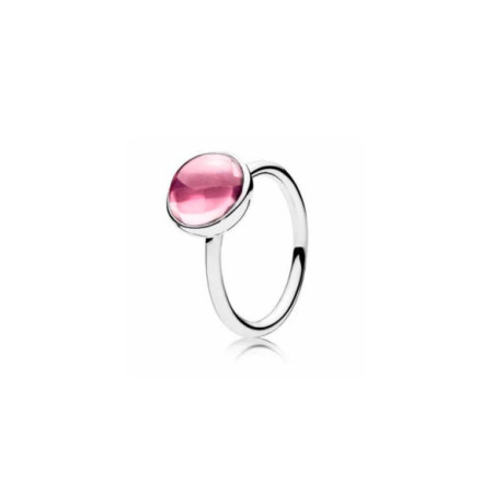 Anillo Pandora Gota Poética Rosa 190982CZ
