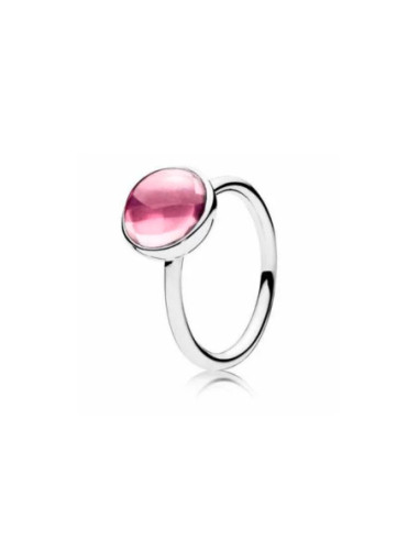Anillo Pandora Gota Poética Rosa 190982CZ