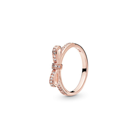 Anillo Pandora Rose Lazo Deslumbrante 180906CZ