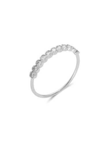 Anillo Platino Y Diamantes