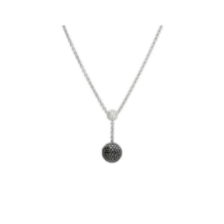Gargantilla Oro Blanco Y Diamantes. Género: Mujer. Material: Oro blanco. Piedras: Diamantes