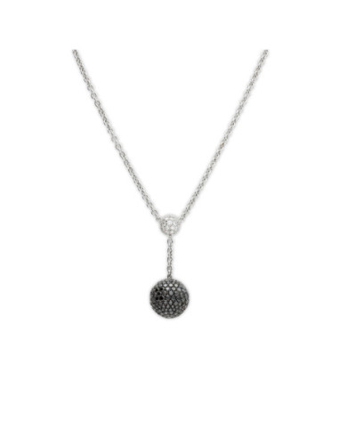 Gargantilla Oro Blanco Y Diamantes