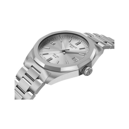 Reloj Tissot PRC 100 Solar 34mm T151.822.11.031.00. Género: Mujer. Material: Acero. Tamaño: De 32mm a 38mm. Correa: Acero. Color esfera: Plata. Estilo: Clásico. Movimiento: Solar. Características técnicas: Hora y segundero,Calendario