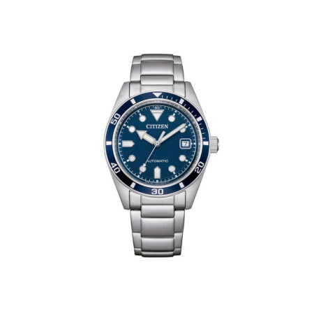 Reloj Citizen Automatic Unisex NJ0228-51L. Género: Hombre,Mujer. Material: Acero. Tamaño: De 32mm a 38mm. Correa: Acero. Color esfera: Azul. Estilo: Casual. Movimiento: Automático. Características técnicas: Calendario,Reserva de marcha,Hora y segundero