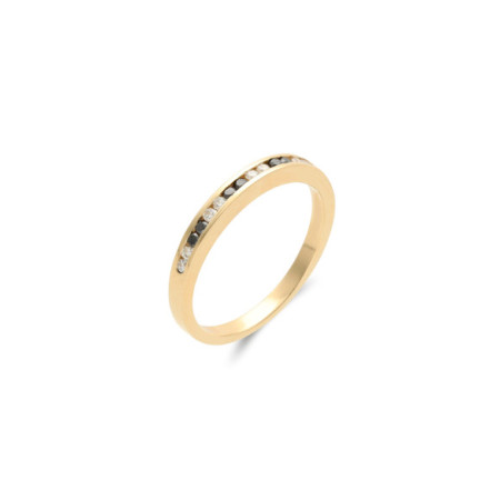 Anillo Oro Amarillo Y Diamantes. Género: Mujer. Material: Oro amarillo. Piedras: Diamantes