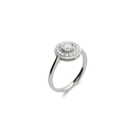 Anillo Platino Y Diamantes. Género: Mujer. Material: Platino. Piedras: Diamantes