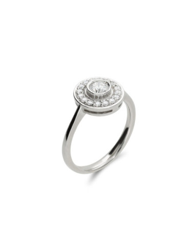 Anillo Platino Y Diamantes