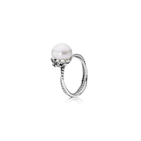 Anillo Pandora Garden Odyssey Pearl 190848P. Género: Mujer. Material: Plata. Piedras: Circonitas,Perlas
