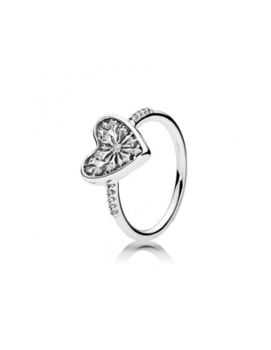 Anillo Pandora Corazón De Invierno 196371CZ