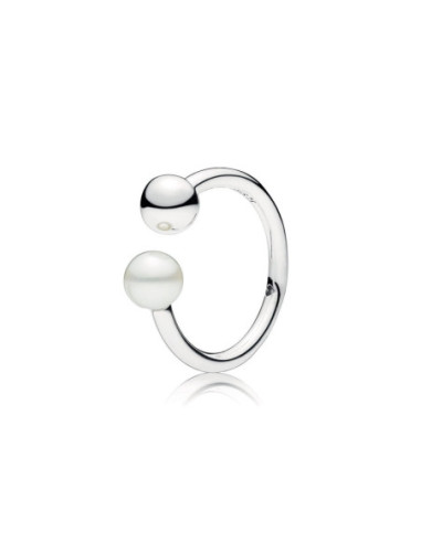 Anillo Pandora Abierto Perla Contemporánea 197573P