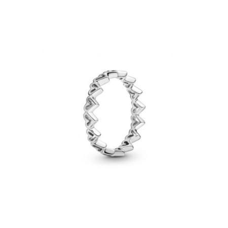 Anillo Pandora Corazones Abiertos 198696COO. Género: Mujer. Material: Plata. Piedras: Sin gemas