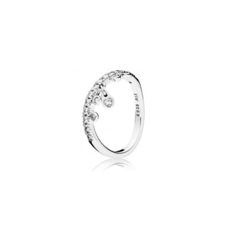 Anillo Pandora Gotas Chandelier 197108CZ. Género: Mujer. Material: Plata. Piedras: Circonitas