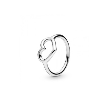 Anillo Pandora Corazón Abierto Pulido 198613C00. Género: Mujer. Material: Plata. Piedras: Sin gemas