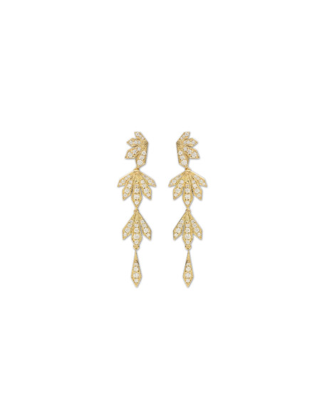 Pendientes Oro Amarillo Y Diamantes