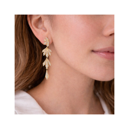 Pendientes Oro Amarillo Y Diamantes. Género: Mujer. Material: Oro amarillo. Piedras: Diamantes