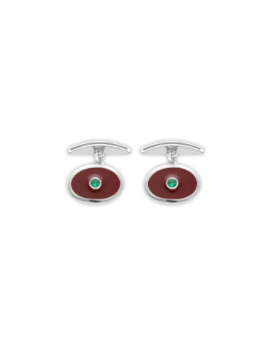 Gemelos Plata, Esmeralda Y Esmalte Rojo