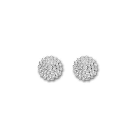 Pendientes Oro Blanco Y Diamantes. Género: Mujer. Material: Oro blanco. Piedras: Diamantes