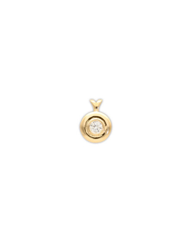 Colgante Oro Amarillo Y Diamante