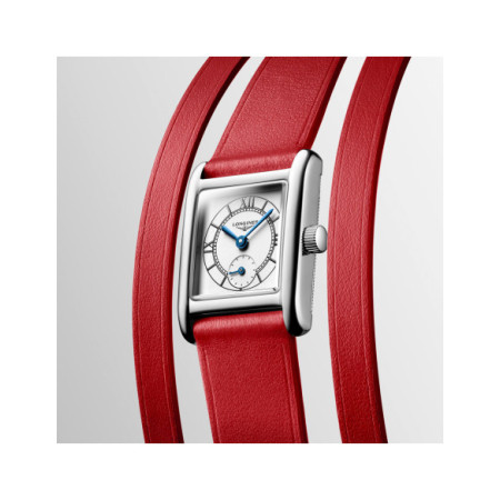 Reloj Longines Mini DolceVita L5.200.4.75.0. Género: Mujer. Material: Acero. Tamaño: Menos de 32mm. Correa: Piel. Color esfera: Plata. Estilo: Clásico. Movimiento: Cuarzo. Características técnicas: Hora y segundero