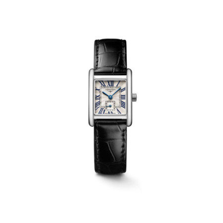 Reloj Longines Mini DolceVita L5.200.4.71.2. Género: Mujer. Material: Acero. Tamaño: Menos de 32mm. Correa: Piel. Color esfera: Plata. Estilo: Clásico. Movimiento: Cuarzo. Características técnicas: Hora y segundero