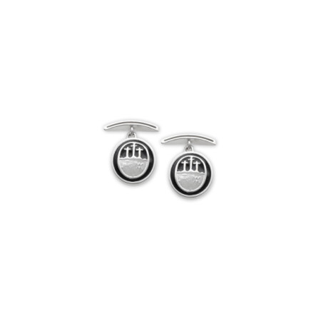 Gemelos Plata Hermandad Del Calvario. Género: Hombre. Material: Plata. Piedras: Sin gemas