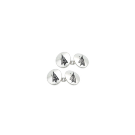 Gemelos Plata Y Esmalte. Género: Hombre. Material: Plata. Piedras: Sin gemas