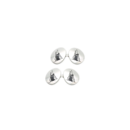 Gemelos Plata Nazareno. Género: Hombre. Material: Plata. Piedras: Sin gemas