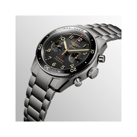 Reloj Longines Spirit Flyback Titanium L3.821.1.53.6. Género: Hombre. Material: Titanio. Tamaño: De 39mm a 42mm. Correa: Titanio. Color esfera: Gris. Estilo: Deportivo. Movimiento: Automático. Características técnicas: Hora y segundero,Reserva de marcha