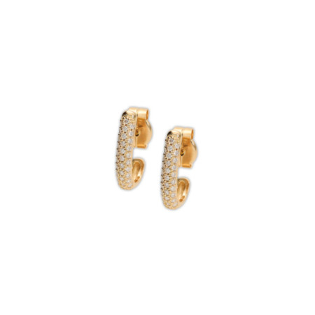 Pendientes Oro Amarillo Y Diamantes. Género: Mujer. Material: Oro amarillo. Piedras: Diamantes