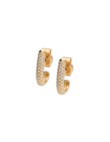 Pendientes Oro Amarillo Y Diamantes